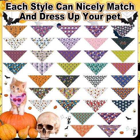 Reginary 72 Packs Summer Bandanas for Dog Bulk Fruit Dog Bandanas Pet Bandanas Hawaiian Triangle Scarf Bibs Dog Bibs Adjustable Dog Bandana for Pet Costume Accessories (Classic) in Saudi Arabia