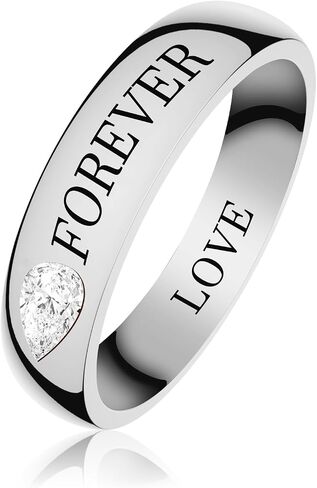 Gold Rings for Women,18K Gold Plated Rings for Women Wedding Band Cubic Zirconia Stackable Rings,Silver Stainless Steel Rings Promise Ring Engagement Ring Jewelry Birthday Gifts for Her,Size 6-10 in Saudi Arabia