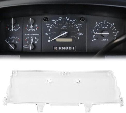 PIT66 Instrument Gauge Dash Cluster Lens Cover Compatible with 1992-1996 Ford F150 in Saudi Arabia
