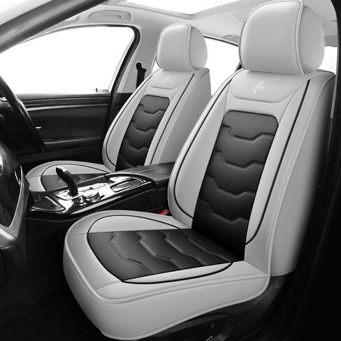 أغطية مقاعد السيارة Honda HR-V 2023-2026، أغطية مقاعد السيارة باللون الرمادي، جلد PU مقاوم للماء، مجموعة كاملة من 5 مقاعد، غير قابلة للانزلاق، مقاومة للتآكل، حماية وترقية المقاعد in Kuwait
