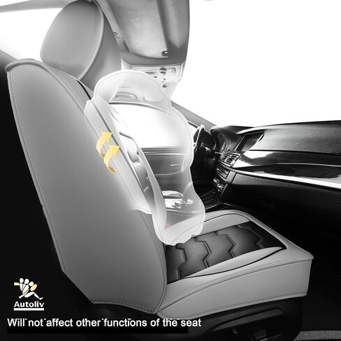 أغطية مقاعد السيارة Honda HR-V 2023-2026، أغطية مقاعد السيارة باللون الرمادي، جلد PU مقاوم للماء، مجموعة كاملة من 5 مقاعد، غير قابلة للانزلاق، مقاومة للتآكل، حماية وترقية المقاعد in Kuwait