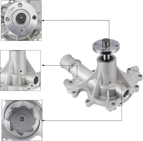 AW4103 Water Pump 3.8L 3.9L V6 For Mercury Cougar 1996 1997,Ford Freestar 2004 2005 2006 2007,Mustang 1996 1997 1998 1999 2000 2001 2002 2003 2004,Thunderbird 1996 19973R3Z8501A 1251940 in Saudi Arabia