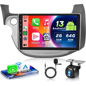 [8 CORE 6G+128G] Car Stereo for Honda Fit 2008-2013 with Wireless Carplay/Android Auto, 10.1 Inch Android 13 IPS Touch Screen Car Radio, Bluetooth, GPS Navi, WiFi, SWC, DSP + Backup Camera in Kuwait