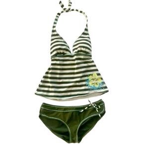 Cute Tankini Swimsuit Y2k Floral Set for Women Vintage 2 Piece Swimsuit 2000s Fashion Aesthetics Clothes in Kuwait