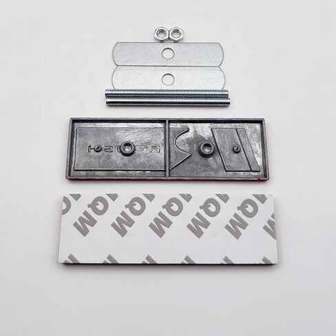 Metal Car Front Grille Emblem + 3D Trunk Lid Badge Racing Sport Sticker Turbo Decal Replacement (Gray) in Saudi Arabia