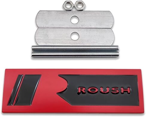Metal Car Front Grille Emblem + 3D Trunk Lid Badge Racing Sport Sticker Turbo Decal Replacement (Gray) in Saudi Arabia