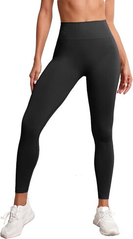 High Waist Compression Leggings for Women Tummy Control Yoga Sweatpants Booty Scrunch Athletic Pants in Saudi Arabia