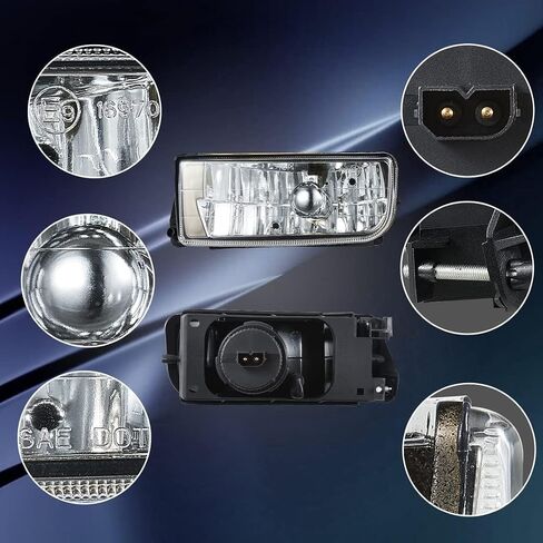 مصابيح الضباب LED لـ 1992 1993 1994 1995 1996 1997 1998 1999 BMW (M3 E36) 318i 318is 318ti 320i 323i 323is 325i 325is 328i 328is 3 سلسلة التصميم الأصلي، زوج واحد (LED) قسط التجميع) in Kuwait