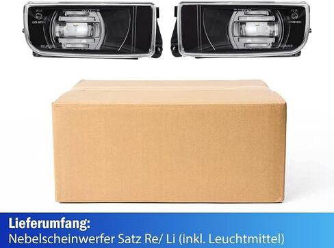 مصابيح الضباب LED لـ 1992 1993 1994 1995 1996 1997 1998 1999 BMW (M3 E36) 318i 318is 318ti 320i 323i 323is 325i 325is 328i 328is 3 سلسلة التصميم الأصلي، زوج واحد (LED) قسط التجميع) in Kuwait