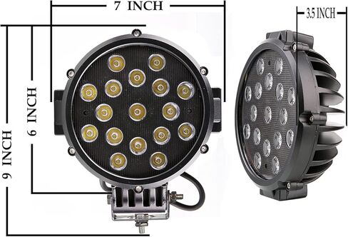 Black Horse RUGGED Heavy Duty Grille Brush Bumper Guard Modular Black Come With pair of 7.0"LED Lights Compatible with 2017-2022 Ford F-250/Ford F-350/Ford F-450/Ford F-550 Super Duty-RU-FOF217-B-PLB in Kuwait