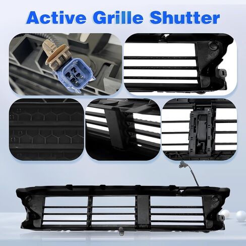 CarPartsDepot Front Lower Active Grille Shutter w/Motor Compatible With 2020-2022 Honda CR-V HO1206106 71350TLAA51 in Saudi Arabia