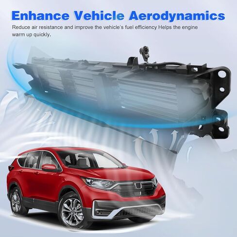 CarPartsDepot Front Lower Active Grille Shutter w/Motor Compatible With 2020-2022 Honda CR-V HO1206106 71350TLAA51 in Saudi Arabia