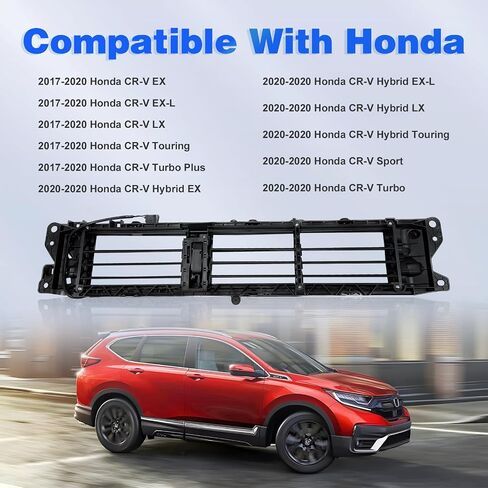 CarPartsDepot Front Lower Active Grille Shutter w/Motor Compatible With 2020-2022 Honda CR-V HO1206106 71350TLAA51 in Saudi Arabia