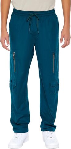 Forever 21 Men's Mid-Rise Drawstring Cargo Joggers in Saudi Arabia