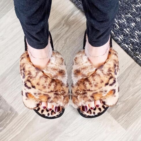 Women's Open Toe Slippers Women's Cross Band Slippers Soft Womens House Shoes in Saudi Arabia