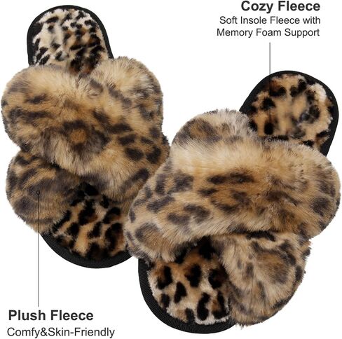 Women's Open Toe Slippers Women's Cross Band Slippers Soft Womens House Shoes in Saudi Arabia