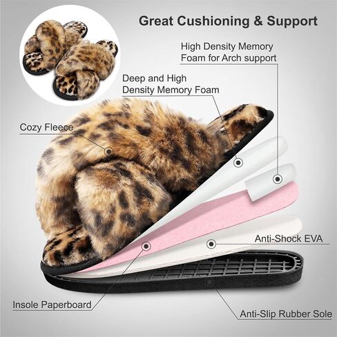 Women's Open Toe Slippers Women's Cross Band Slippers Soft Womens House Shoes in Saudi Arabia