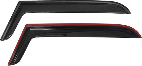 Window Visor Compatible with 1997-2006 Jeep Wrangler, Slim Style Acrylic Smoke Tinted & Semi-Transparent Rain Shade Guard Wind Vent Air Deflector by IKON MOTORSPORTS, 1998 1999 2000 2001 2002 2003 in Saudi Arabia