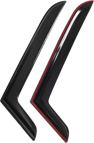 Window Visor Compatible with 1997-2006 Jeep Wrangler, Slim Style Acrylic Smoke Tinted & Semi-Transparent Rain Shade Guard Wind Vent Air Deflector by IKON MOTORSPORTS, 1998 1999 2000 2001 2002 2003 in Saudi Arabia