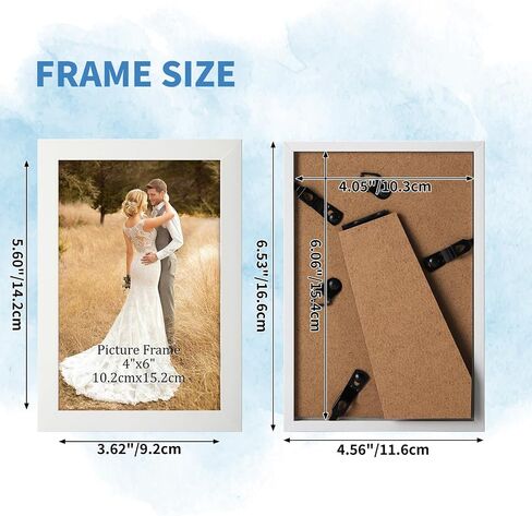 WIFTREY 8x10 Picture Frame Set of 18, Multi Photo Frames 8 by 10 Bulk for Wall Hanging or Tabletop Display, Distressed White in Saudi Arabia