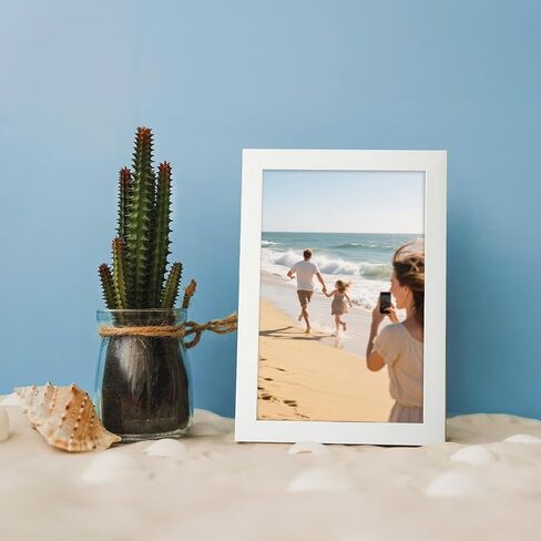 WIFTREY 8x10 Picture Frame Set of 18, Multi Photo Frames 8 by 10 Bulk for Wall Hanging or Tabletop Display, Distressed White in Saudi Arabia