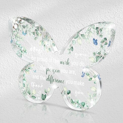 هدية التعاطف لفقدان أحد أفراد أسرته - علامة مكتب تذكرني - هدايا الفجيعة هدايا تذكارية لفقد الأم - علامة تذكارية على شكل فراشة - لوحة تذكارية لديكور المكتب in Kuwait