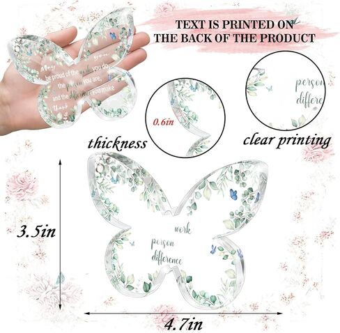هدية التعاطف لفقدان أحد أفراد أسرته - علامة مكتب تذكرني - هدايا الفجيعة هدايا تذكارية لفقد الأم - علامة تذكارية على شكل فراشة - لوحة تذكارية لديكور المكتب in Kuwait