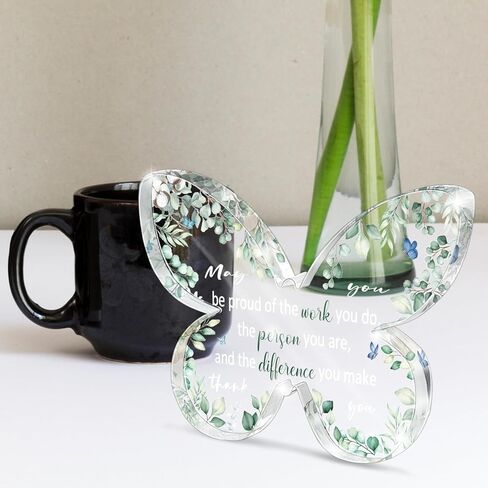 هدية التعاطف لفقدان أحد أفراد أسرته - علامة مكتب تذكرني - هدايا الفجيعة هدايا تذكارية لفقد الأم - علامة تذكارية على شكل فراشة - لوحة تذكارية لديكور المكتب in Kuwait