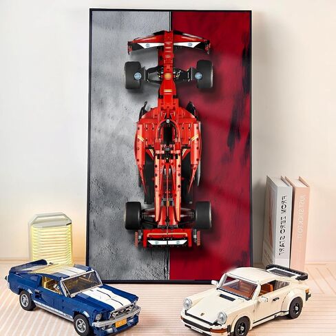 Display Frame for Lego Technic Ferrari SF-24 F1 Model Car Kit ,Building Blocks Display Wall Mount for Lego 42207 Car - Gifts for Lego Lovers,Size:29.5x17.7 in in Kuwait