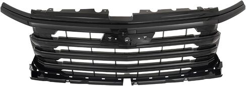 KARPAL Front Grille Compatible with 2022-2024 Chevy Silverado 1500 High Country, Gloss Black in Saudi Arabia