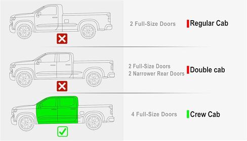 لوحات مصقولة APS متوافقة مع Chevy Silverado GMC Sierra 1500 2019-2026 Crew Cab & 2500 HD 3500 HD 2020-2026 (Silverado 1500 LTD Sierra 1500 LD 2022) 6 بوصة 304 من الفولاذ المقاوم للصدأ in Saudi Arabia