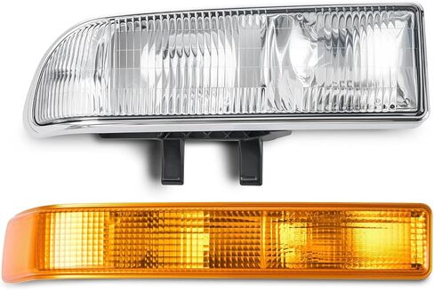 مجموعة مصابيح أمامية متوافقة مع 1998 1999 2000 2001 2002 2003 2004 Chevy S10/Blazer OEM نفس اللون in Kuwait