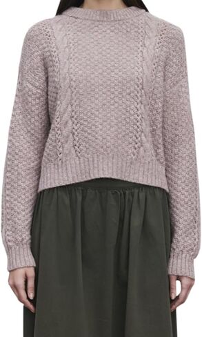 VELVET BY GRAHAM & SPENCER Women's Marley Baby Alpaca Light Sweater, Freesia in Saudi Arabia