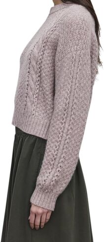 VELVET BY GRAHAM & SPENCER Women's Marley Baby Alpaca Light Sweater, Freesia in Saudi Arabia