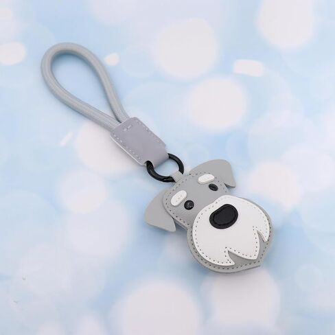 Elechobby Soft Leather Dog Keychain,Cute Cartoon Animal Keyring,Border collie,Beagle,Schnauzer,Poodle,Faldou,Husky Keychain in Saudi Arabia