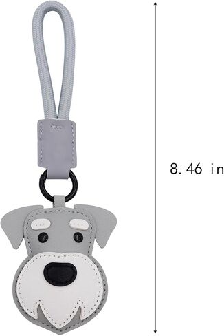 Elechobby Soft Leather Dog Keychain,Cute Cartoon Animal Keyring,Border collie,Beagle,Schnauzer,Poodle,Faldou,Husky Keychain in Saudi Arabia
