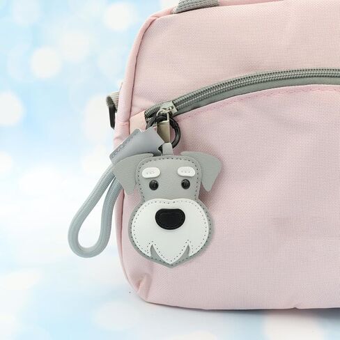 Elechobby Soft Leather Dog Keychain,Cute Cartoon Animal Keyring,Border collie,Beagle,Schnauzer,Poodle,Faldou,Husky Keychain in Saudi Arabia