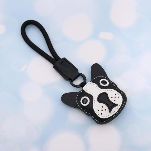 Elechobby Soft Leather Dog Keychain,Cute Cartoon Animal Keyring,Border collie,Beagle,Schnauzer,Poodle,Faldou,Husky Keychain in Saudi Arabia