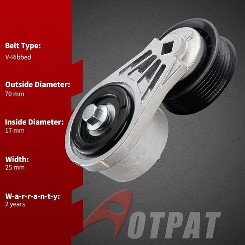 Belt Tensioner Assembly with Pulley Fit for:-Chevy for:-GMC Silverado Express Sierra Savana 1500, K1500 C1500 Tahoe Yukon Safari for:-Cadillac Escalade 1996-2005, Replace OE# 38103 8102396700 in Saudi Arabia