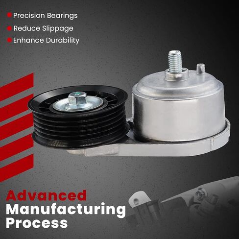Belt Tensioner Assembly with Pulley Fit for:-Chevy for:-GMC Silverado Express Sierra Savana 1500, K1500 C1500 Tahoe Yukon Safari for:-Cadillac Escalade 1996-2005, Replace OE# 38103 8102396700 in Saudi Arabia
