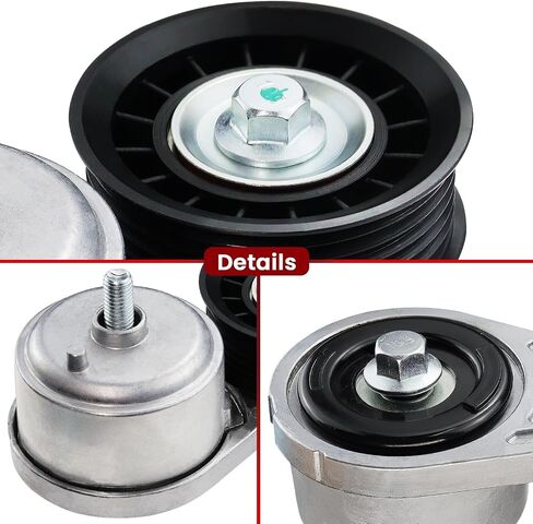 Belt Tensioner Assembly with Pulley Fit for:-Chevy for:-GMC Silverado Express Sierra Savana 1500, K1500 C1500 Tahoe Yukon Safari for:-Cadillac Escalade 1996-2005, Replace OE# 38103 8102396700 in Saudi Arabia