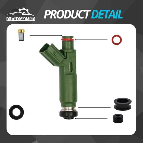 Fuel Injector Seal Kits Compatible with 2000-2005 Toyota Celica MR2 Spyder 2000-2004 Corolla 03-06 Matrix 03-06 Pontiac Vibe Include O-Rings Filter Baskets Replace 23250-0D040 4 Sets in Saudi Arabia