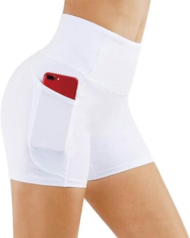 Women's High Waist Sports Shorts, Comfortable Breathable Dolphin Slit Featuring Elasticity, Casual Yoga, Running, and Cycling in Saudi Arabia