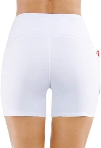 Women's High Waist Sports Shorts, Comfortable Breathable Dolphin Slit Featuring Elasticity, Casual Yoga, Running, and Cycling in Saudi Arabia