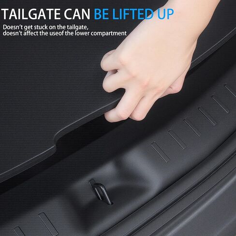 4 قطعة واقي مصد خلفي لطراز تسلا Y ABS جذع عتبة الباب حامي الملحقات لنموذج Y 2024 2023 2022 2021 2020 in Kuwait