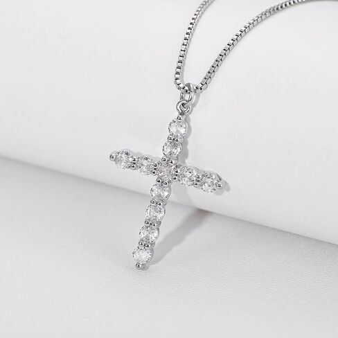 قلادة الصليب للنساء 14K مطلية بالذهب مكعب زركونيا الصليب قلادة قلادة الصليب الإيمان قلادة القلائد للرجال الإيمان قلادة الصليب القلائد in Kuwait