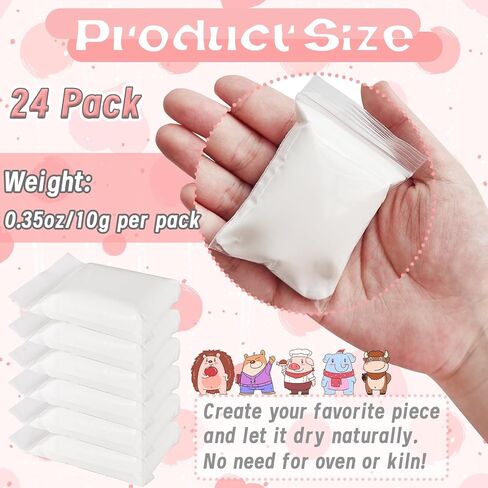 36 Pack White Air Dry Foam Clay,12.6oz Modeling Foam Clay,White Soft Modeling Clay for Arts & Crafts,Birthday Gift,Family & Classroom Rewards in Saudi Arabia