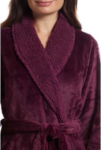 Natori womens Plush Sherpa Robe Length: 52" in Saudi Arabia