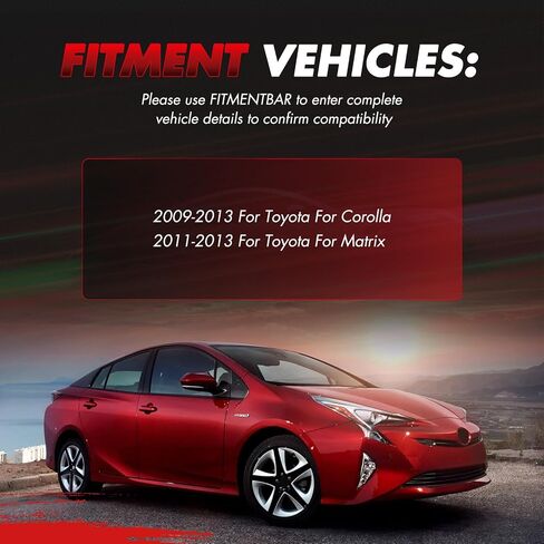 طقم تعليق دعامات cciyu لـ 2009-2013 لسيارة Toyota Corolla 2011-2013 لسيارة Toyota Matrix Front Complete Strut، وصلة كروية، ذراع التحكم، رابط شريط التثبيت، نهاية قضيب التعادل مع 472598 482598 472597 482597 in Saudi Arabia