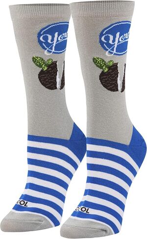 Cool Socks York Peppermint Pattie Fun Print Novelty Crew Socks for Men & Women in Saudi Arabia